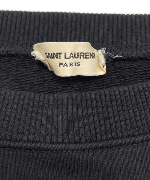 Saint Laurent Paris（サンローランパリ）Saint Laurent Paris (サンローランパリ) スタッズスウェット/Sweatshirt ブラック サイズ:XSの古着・服飾アイテム