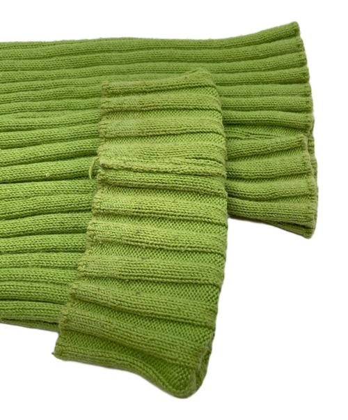 AURALEE（オーラリー）AURALEE (オーラリー) DRY COTTON WIDE RIB KNIT ZIP CARDIGAN/ドライ コットン ワイド リブ ニット ジップ カーディガン グリーン サイズ:1の古着・服飾アイテム