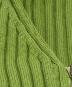 中古・古着 AURALEE (オーラリー) DRY COTTON WIDE RIB KNIT ZIP CARDIGAN/ドライ コットン ワイド リブ ニット ジップ カーディガン グリーン サイズ:1：12000円