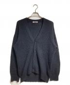 AURALEEオーラリー）の古着「BRUSHED WOOL CASHMERE SILK KNIT CARDIGAN/ブラッシュド・ウール・カシミヤ・シルク・ニット・カーディガン」｜ブラック