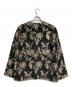 Needles (ニードルズ) V Neck Shirt - C/CU/PE Flower Cut Jq./Vネックシャツ - コットン/キュプラ/ポリエステル フラワーカットジャガード ブラック サイズ:M：12000円