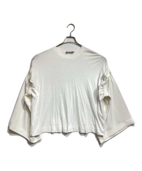 Y's PINK（ワイズ ピンク）Y's PINK (ワイズ ピンク) フレアスリーブブラウス/Flared sleeve blouse ホワイト サイズ:2の古着・服飾アイテム