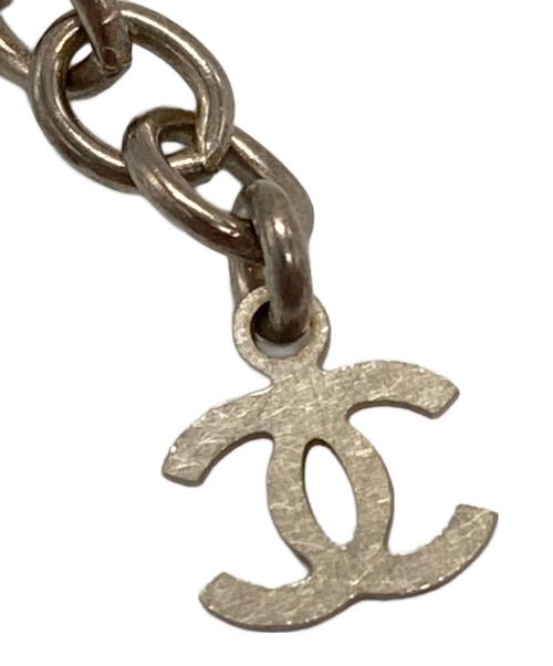 CHANEL（シャネル）CHANEL (シャネル) ココマークカメリアハートモチーフネックレス/Chanel CC Camellia Heart Motif Necklace ブラック×アイボリーの古着・服飾アイテム