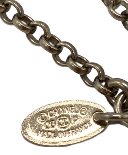 CHANEL（シャネル）CHANEL (シャネル) ココマークレジンネックレス/Chanel CC Resin Necklace ブルー×ゴールドの古着・服飾アイテム