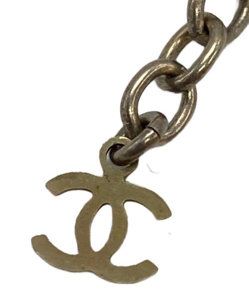 CHANEL（シャネル）CHANEL (シャネル) ココマークレジンネックレス/Chanel CC Resin Necklace ブルー×ゴールドの古着・服飾アイテム