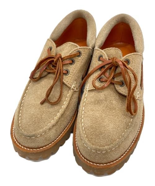 JUNYA WATANABE MAN（ジュンヤワタナベマン）JUNYA WATANABE MAN (ジュンヤワタナベマン) スウェードデッキシューズ/Suede Boat Shoes ブラウン サイズ:XSの古着・服飾アイテム