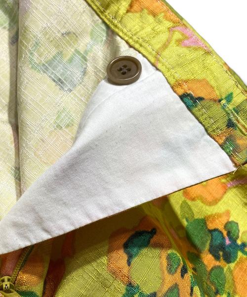 DRIES VAN NOTEN（ドリスヴァンノッテン）DRIES VAN NOTEN (ドリスヴァンノッテン) ボタニカル柄シルクパンツ/silk pants イエロー サイズ:38の古着・服飾アイテム