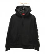 SUPREMEシュプリーム）の古着「Gradient Sleeve Hooded Sweatshirt」｜ブラック