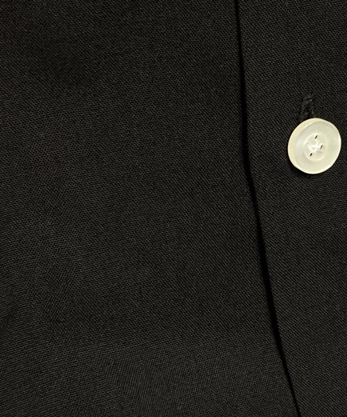 WACKO MARIA（ワコマリア）WACKO MARIA (ワコマリア) MINEDENIM (マインデニム) 50s Shirt/半袖シャツ ブラック×ブラウン サイズ:Lの古着・服飾アイテム