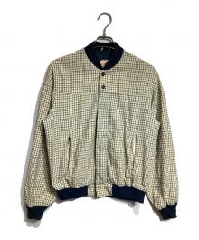 Peterson（ピーターソン）の古着「ヴィンテージチェックブルゾン/Vintage Check Blouson / Jacket」｜ベージュ×ブルー
