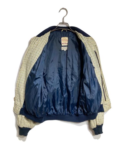 Peterson（ピーターソン）Peterson (ピーターソン) ヴィンテージチェックブルゾン/Vintage Check Blouson / Jacket ベージュ×ブルー サイズ:38の古着・服飾アイテム