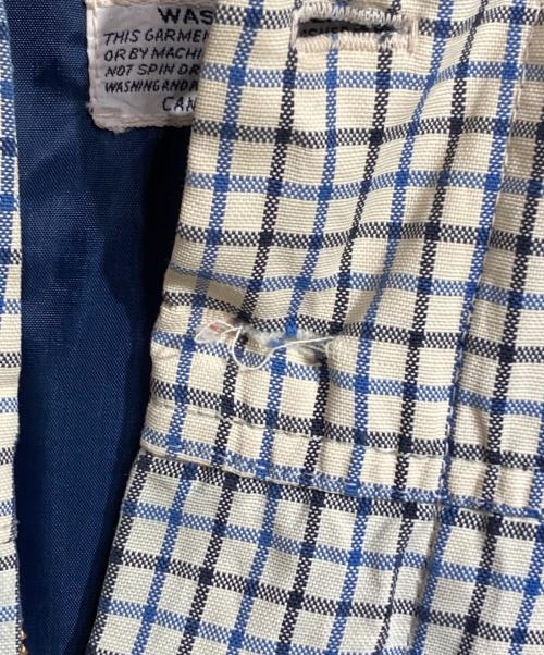 Peterson（ピーターソン）Peterson (ピーターソン) ヴィンテージチェックブルゾン/Vintage Check Blouson / Jacket ベージュ×ブルー サイズ:38の古着・服飾アイテム