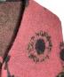 中古・古着 LAD MUSICIAN (ラッドミュージシャン) MOHAIR KNIT CARDIGAN FLOWER/モヘアニットカーディガン ピンク×ブラック サイズ:44：20000円