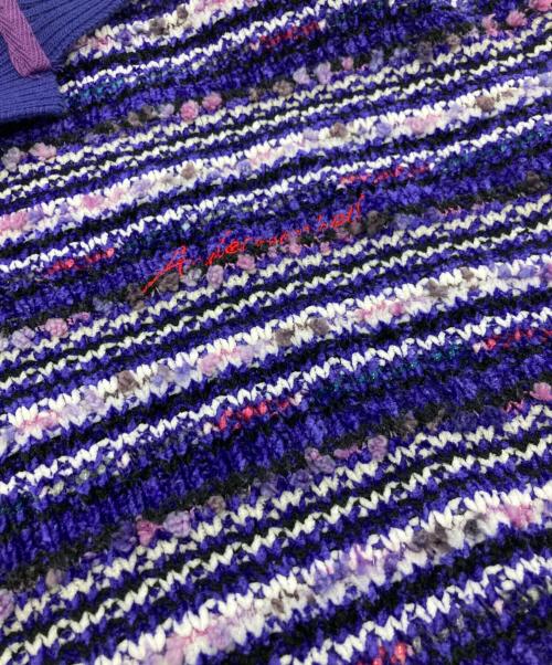 ANDERSSON BELL（アンダーソンベル）Andersson Bell (アンダーソンベル) モールニットポロシャツ パープル サイズ:XLの古着・服飾アイテム