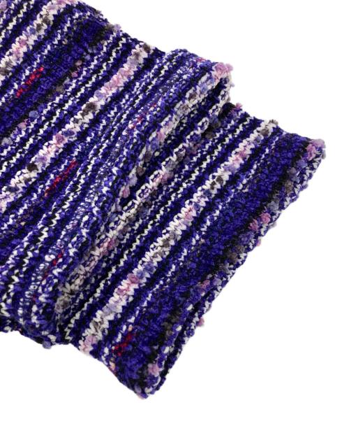 ANDERSSON BELL（アンダーソンベル）Andersson Bell (アンダーソンベル) モールニットポロシャツ パープル サイズ:XLの古着・服飾アイテム