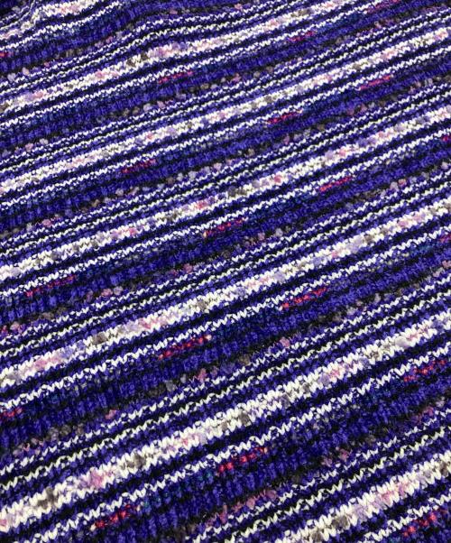 ANDERSSON BELL（アンダーソンベル）Andersson Bell (アンダーソンベル) モールニットポロシャツ パープル サイズ:XLの古着・服飾アイテム