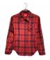 Vivienne Westwood RED LABEL（ヴィヴィアンウエストウッドレッドレーベル）の古着「オーブ刺繍チェックシャツ/Check Shirt」｜レッド×ブラック