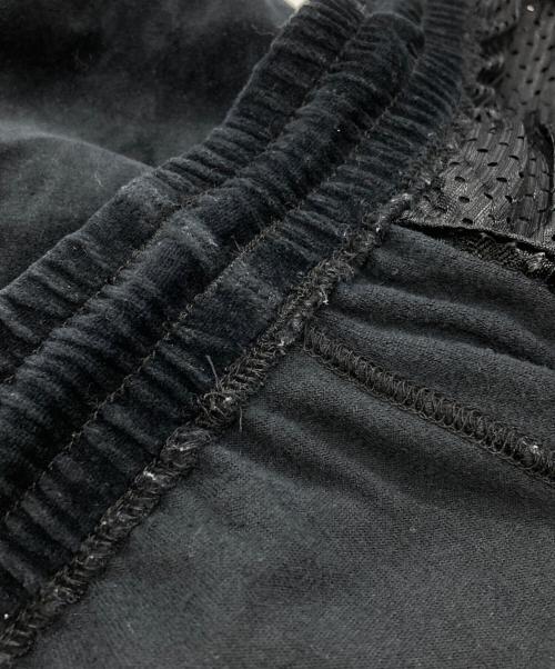 Needles（ニードルズ）Needles (ニードルズ) Narrow Track Pant - C/Pe Velour/トラックパンツ ブラック×ブルー サイズ:Ｓの古着・服飾アイテム