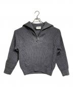 AMI Alexandre Mattiussiアミアレクサンドルマテュッシ）の古着「ハーフジップウールニット/Half-zip wool knit」｜グレー