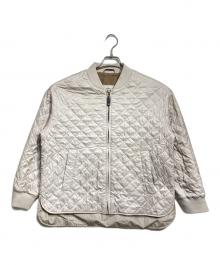 MaxMara THE CUBE（マックスマーラ ザ キューブ）の古着「テクニカルキルティングボンバージャケット/Technical Quilted Bomber Jacket」｜ベージュ