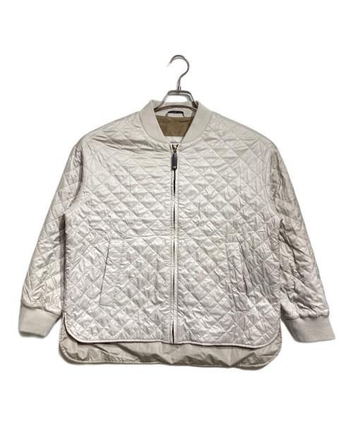 MaxMara THE CUBE（マックスマーラ ザ キューブ）MaxMara THE CUBE (マックスマーラ ザ キューブ) テクニカルキルティングボンバージャケット/Technical Quilted Bomber Jacket ベージュ サイズ:36の古着・服飾アイテム