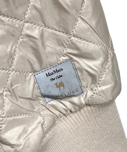MaxMara THE CUBE（マックスマーラ ザ キューブ）MaxMara THE CUBE (マックスマーラ ザ キューブ) テクニカルキルティングボンバージャケット/Technical Quilted Bomber Jacket ベージュ サイズ:36の古着・服飾アイテム