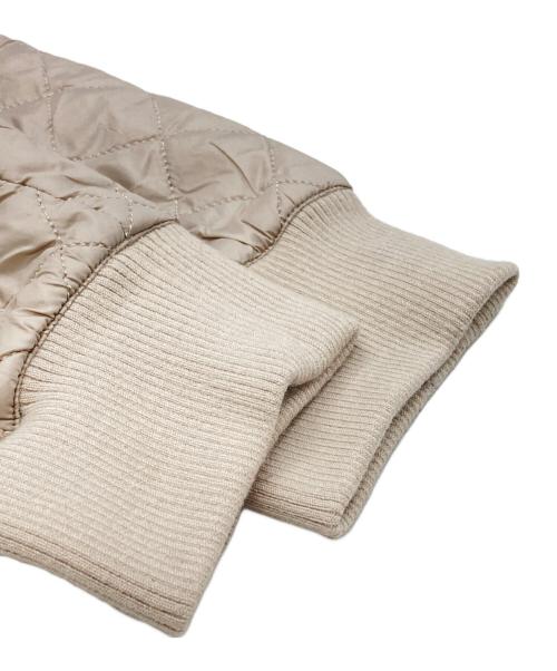 MaxMara THE CUBE（マックスマーラ ザ キューブ）MaxMara THE CUBE (マックスマーラ ザ キューブ) テクニカルキルティングボンバージャケット/Technical Quilted Bomber Jacket ベージュ サイズ:36の古着・服飾アイテム