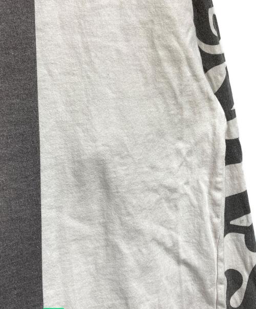 SAINT MICHAEL（セントマイケル）SAINT MICHAEL (セントマイケル) A CHEAP HLDY LS TEE/チープホリデーロングスリーブT ホワイト×グレー サイズ:OSの古着・服飾アイテム