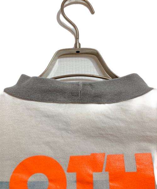 SAINT MICHAEL（セントマイケル）SAINT MICHAEL (セントマイケル) A CHEAP HLDY LS TEE/チープホリデーロングスリーブT ホワイト×グレー サイズ:OSの古着・服飾アイテム