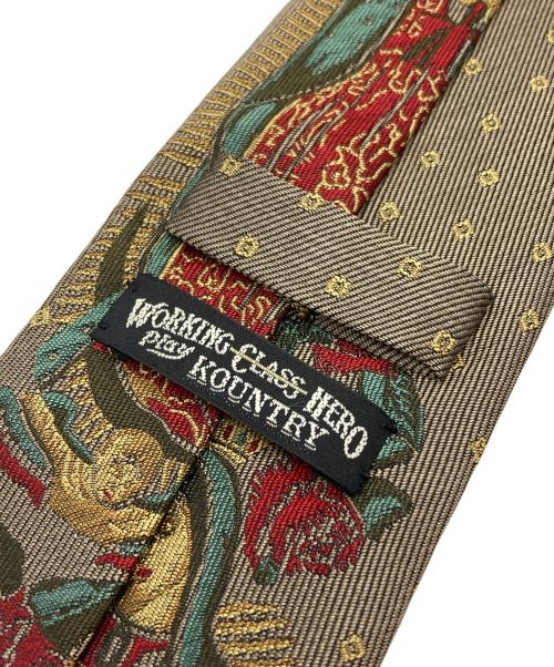 KAPITAL（キャピタル）KAPITAL (キャピタル) Silk Twill Maria Tie/シルクツイルマリアタイ ブラウン サイズ:なしの古着・服飾アイテム