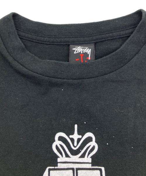 stussy（ステューシー）stussy (ステューシー) UNDEFEATED (アンディフィーテッド) WORDWIDE TEE ブラック サイズ:	SIZE Lの古着・服飾アイテム