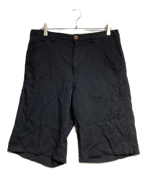 COMME des GARCONS SHIRT（コムデギャルソンシャツ）COMME des GARCONS SHIRT (コムデギャルソンシャツ) ポリエステル縮絨バギーショーツ ブラック サイズ:Lの古着・服飾アイテム