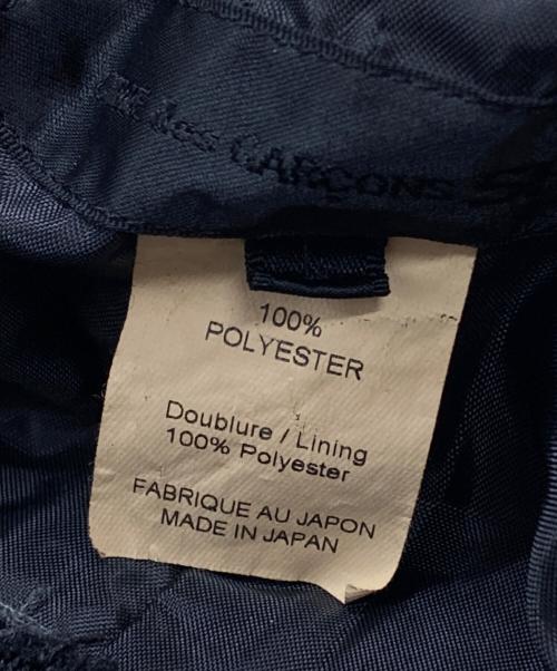 COMME des GARCONS SHIRT（コムデギャルソンシャツ）COMME des GARCONS SHIRT (コムデギャルソンシャツ) カットオフポリ縮ノーカラージャケット ブラック サイズ:Lの古着・服飾アイテム