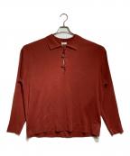 crepusculeクレプスキュール）の古着「Washi L/S Skipper/和紙」｜レッド