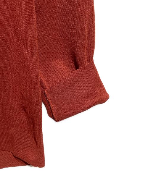 crepuscule（クレプスキュール）crepuscule (クレプスキュール) Washi L/S Skipper/和紙  レッド サイズ:2の古着・服飾アイテム