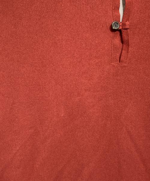 crepuscule（クレプスキュール）crepuscule (クレプスキュール) Washi L/S Skipper/和紙  レッド サイズ:2の古着・服飾アイテム