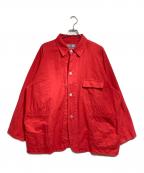 gourmet jeansグルメジーンズ）の古着「カバーオール/Chore Jacket」｜レッド