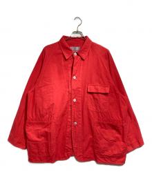 gourmet jeans（グルメジーンズ）の古着「カバーオール/Chore Jacket」｜レッド