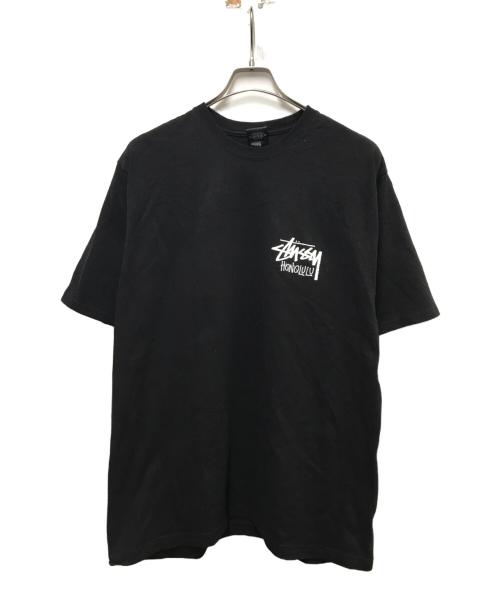 stussy（ステューシー）stussy (ステューシー) STOCK HONOLULU TEE ブラック サイズ:Lの古着・服飾アイテム