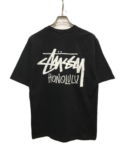 stussy（ステューシー）stussy (ステューシー) STOCK HONOLULU TEE ブラック サイズ:Lの古着・服飾アイテム