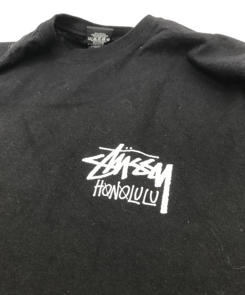 stussy（ステューシー）stussy (ステューシー) STOCK HONOLULU TEE ブラック サイズ:Lの古着・服飾アイテム