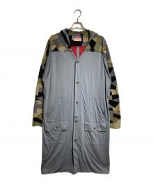 blackmeans（ブラックミーンズ）の古着「ツギハギパッチワークコート/Patchwork coat」｜グレー