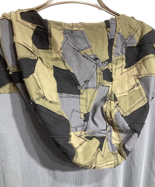 blackmeans（ブラックミーンズ）blackmeans (ブラックミーンズ) ツギハギパッチワークコート/Patchwork coat グレー サイズ:3の古着・服飾アイテム