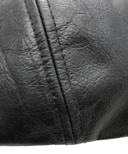 MR FATMAN（ミスターファットマン）MR FATMAN (ミスターファットマン) レザーキャスケット/Leather newsboy cap  ブラック サイズ:Mの古着・服飾アイテム