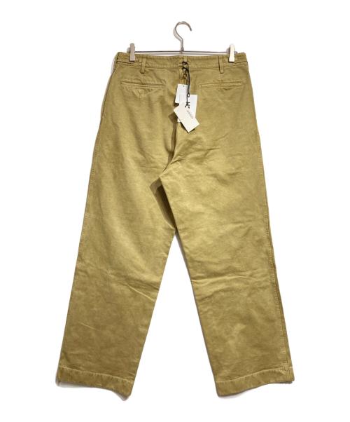 AURALEE（オーラリー）AURALEE (オーラリー) PRODUCT DYED FINX CHINO ONE-TUCK PANTS/チノパンツ カーキ サイズ:5の古着・服飾アイテム