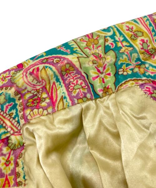 BLAMINK（ブラミンク）BLAMINK (ブラミンク) ペイズリー柄ジャケット/Paisley jacket ブルー×ピンク サイズ:48の古着・服飾アイテム