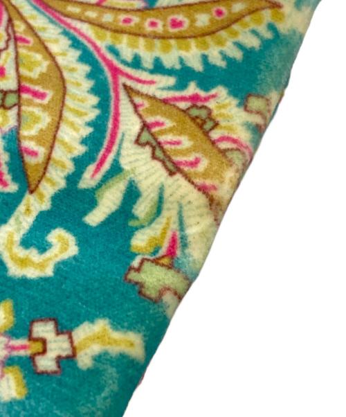 BLAMINK（ブラミンク）BLAMINK (ブラミンク) ペイズリー柄ジャケット/Paisley jacket ブルー×ピンク サイズ:48の古着・服飾アイテム