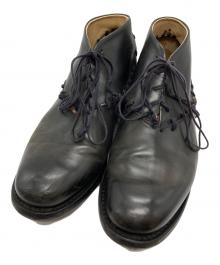 CHEREVICHKIOTVICHKI（シェレヴィッキオヴィッキ）の古着「レースアップチャッカブーツ/Chukka boots」｜ブラック×グレー