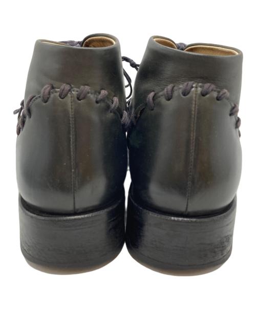 CHEREVICHKIOTVICHKI（シェレヴィッキオヴィッキ）CHEREVICHKIOTVICHKI (シェレヴィッキオヴィッキ) レースアップチャッカブーツ/Chukka boots ブラック×グレー サイズ:41の古着・服飾アイテム