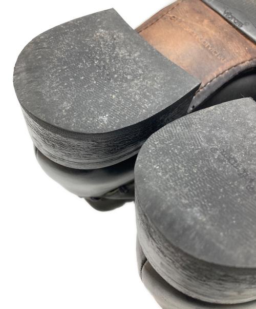 CHEREVICHKIOTVICHKI（シェレヴィッキオヴィッキ）CHEREVICHKIOTVICHKI (シェレヴィッキオヴィッキ) レースアップチャッカブーツ/Chukka boots ブラック×グレー サイズ:41の古着・服飾アイテム